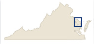 Map of Virginia Inset