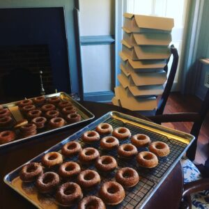 Apple Cider doughnuts at Ditchley