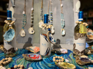 Oyster jewelry at Ingleside Vineyards